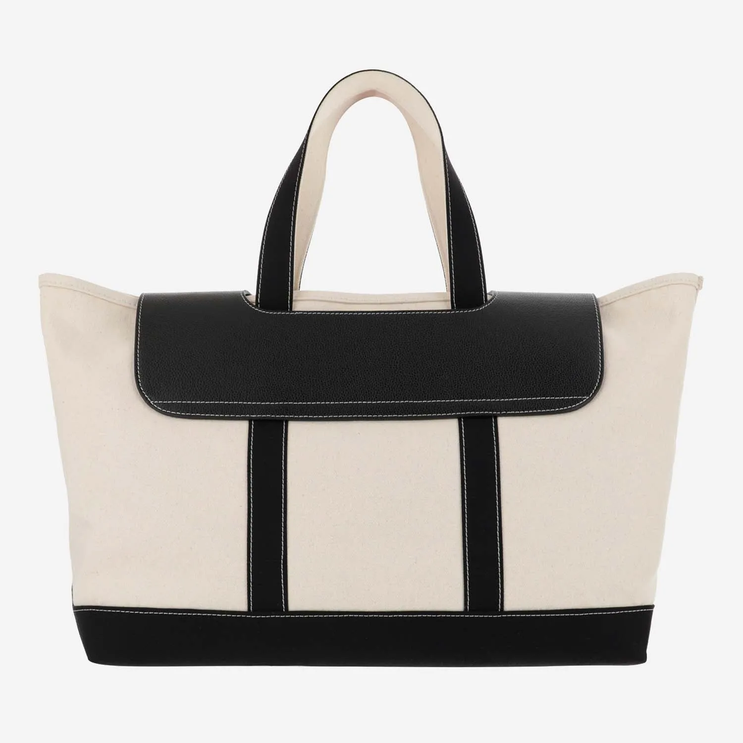 Palm Angels Logo Flap Two-Tone Tote Bag