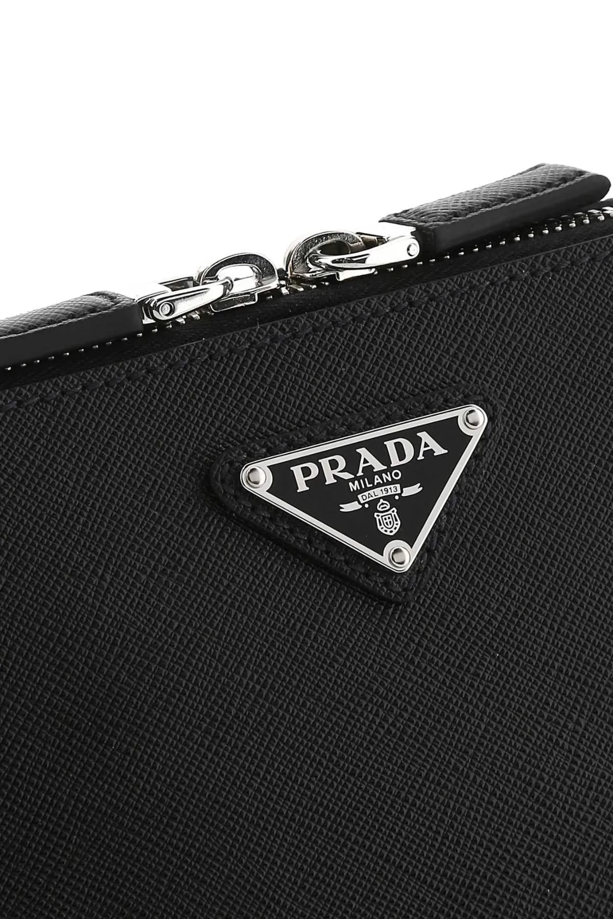 Prada Brique Logo Plaque Crossbody Bag
