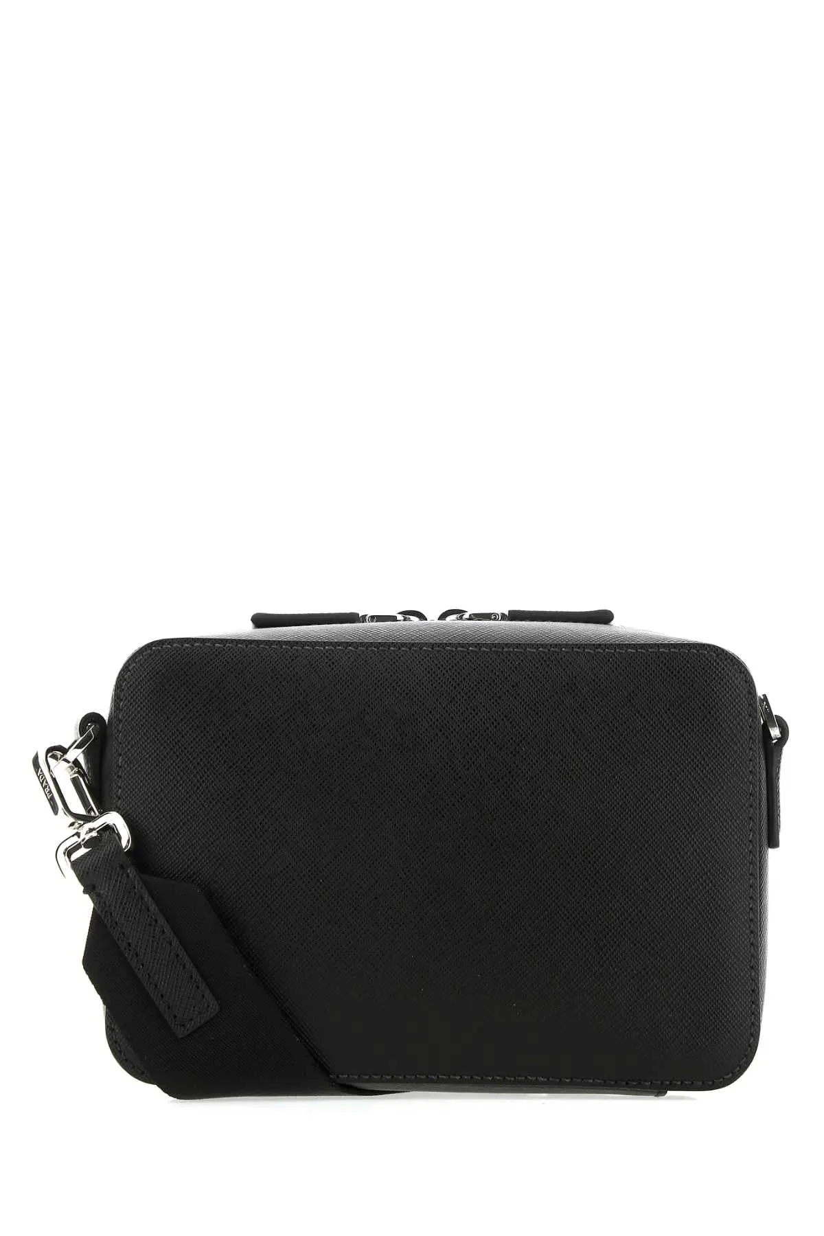 Prada Brique Logo Plaque Crossbody Bag