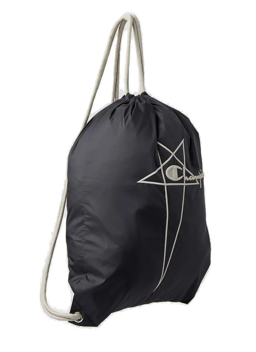 Rick Owens X Champion Fogachine Logo Embroidered Backpack
