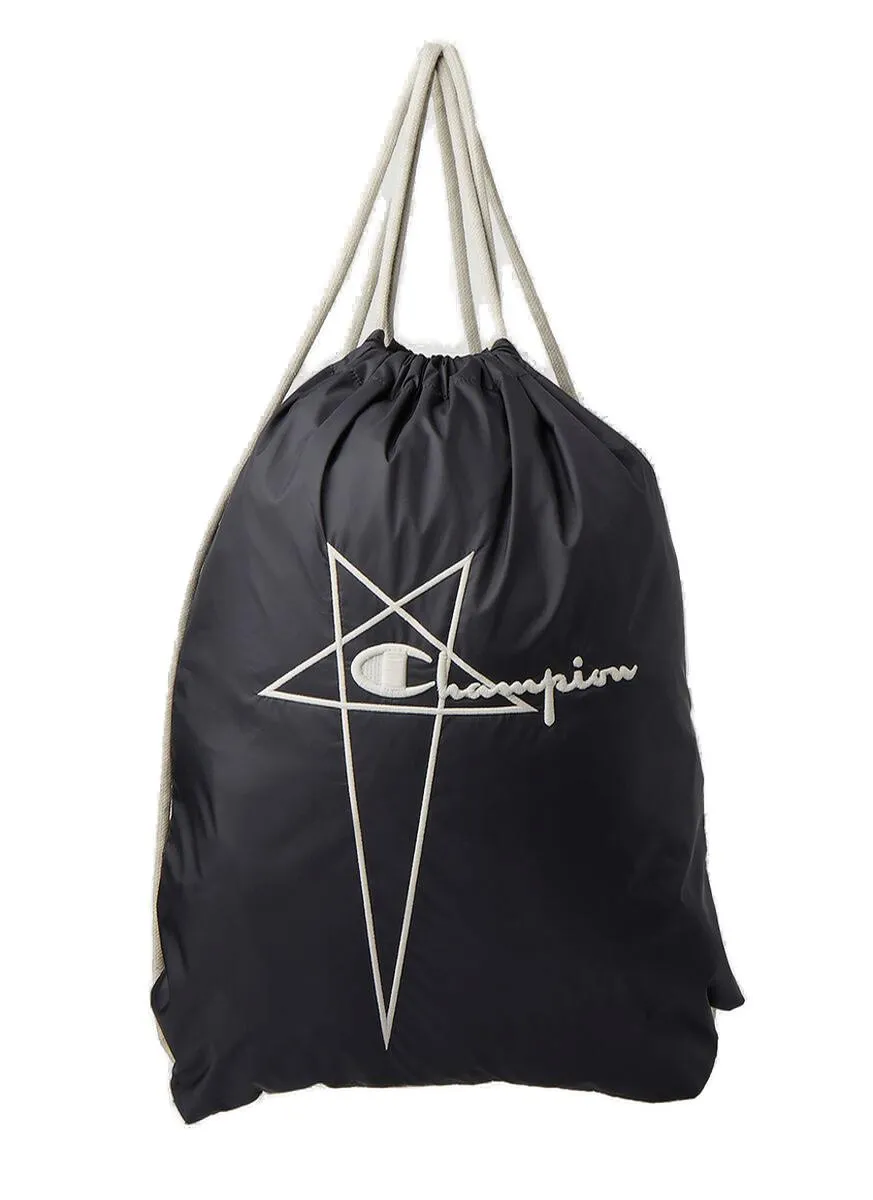 Rick Owens X Champion Fogachine Logo Embroidered Backpack