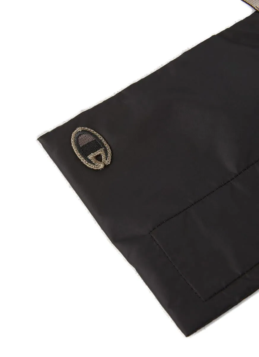 Rick Owens X Champion Logo Embroidered Foldover Messenger Bag