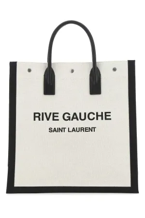Saint Laurent Logo Printed Tote Bag