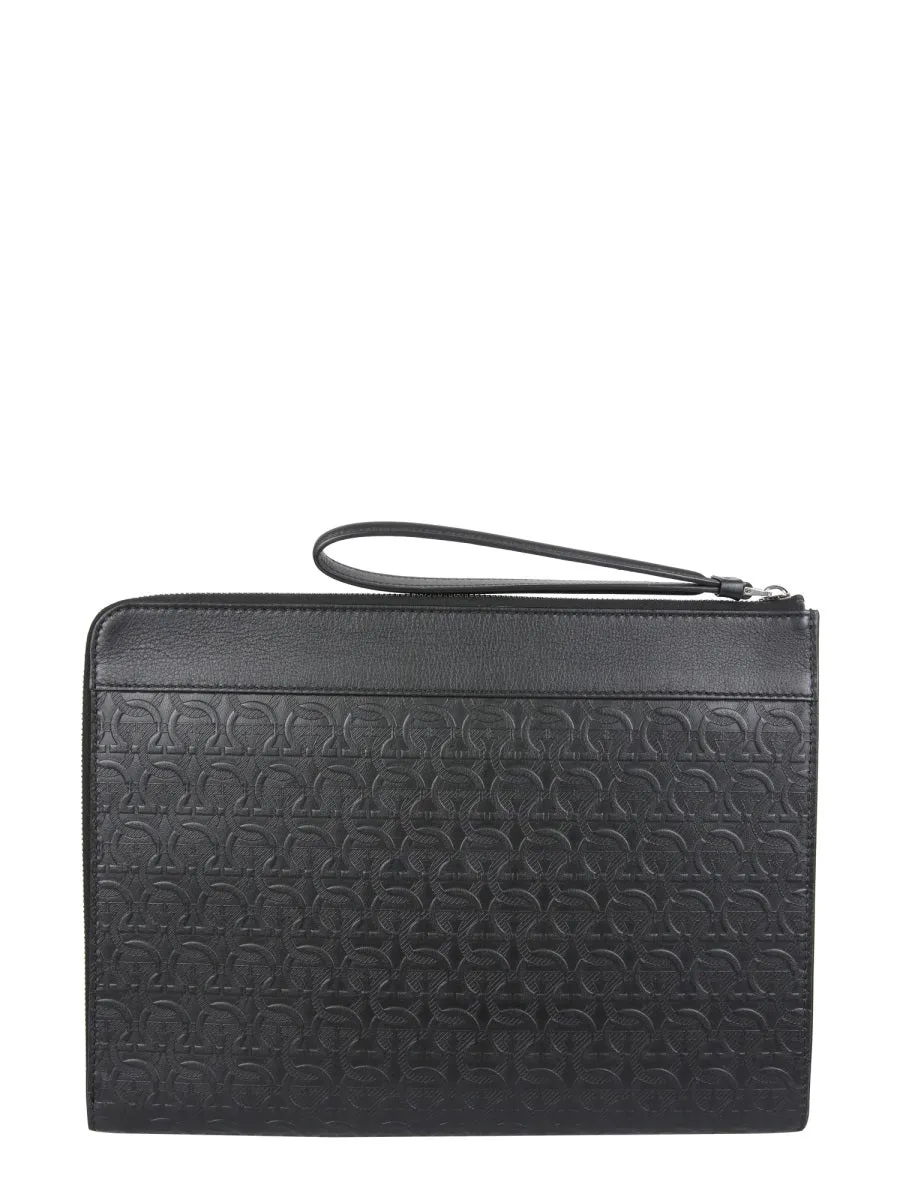 Salvatore Ferragamo Gancini Clutch Bag