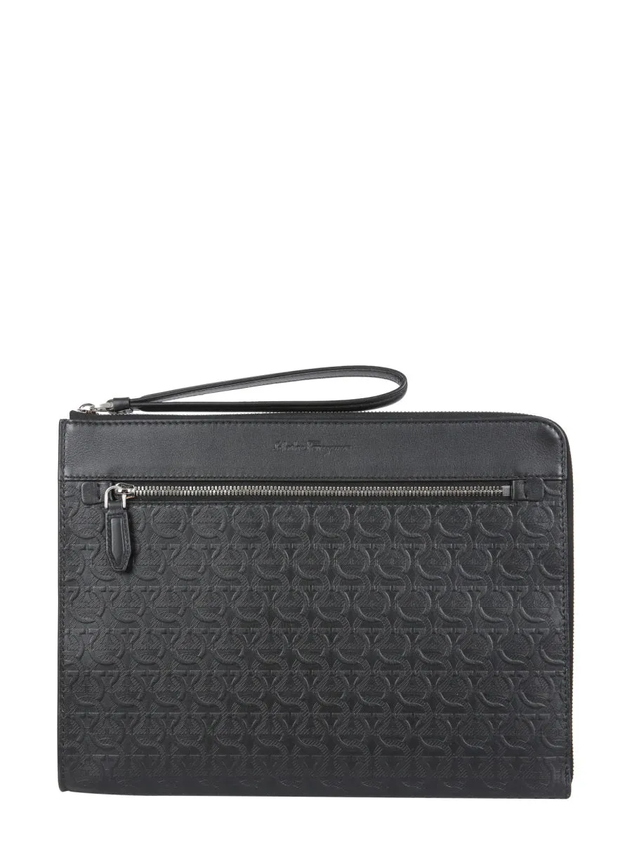 Salvatore Ferragamo Gancini Clutch Bag
