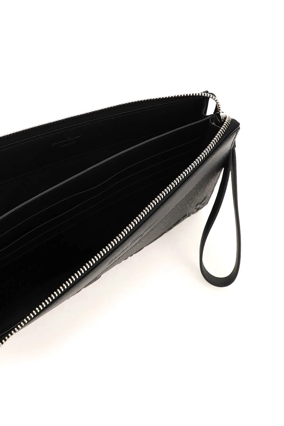 Salvatore Ferragamo Gancini Embossed Clutch Bag