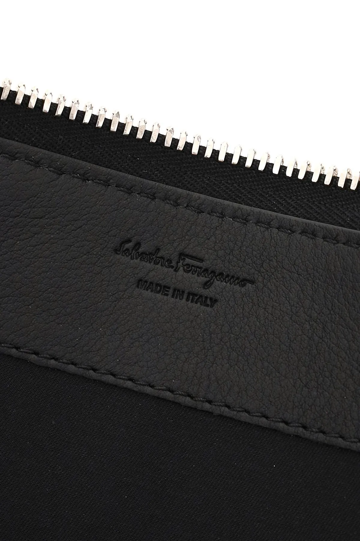 Salvatore Ferragamo Gancini Embossed Clutch Bag