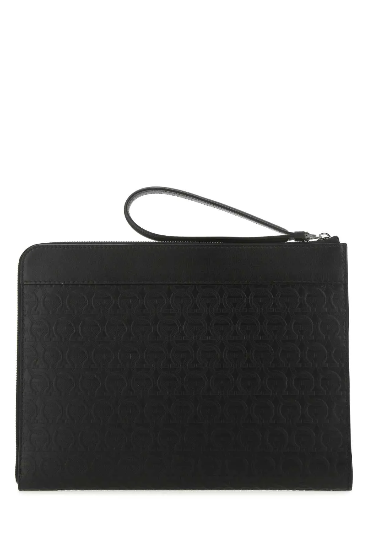 Salvatore Ferragamo Gancini Embossed Clutch Bag