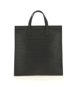 Salvatore Ferragamo Gancini Embossed Tote Bag