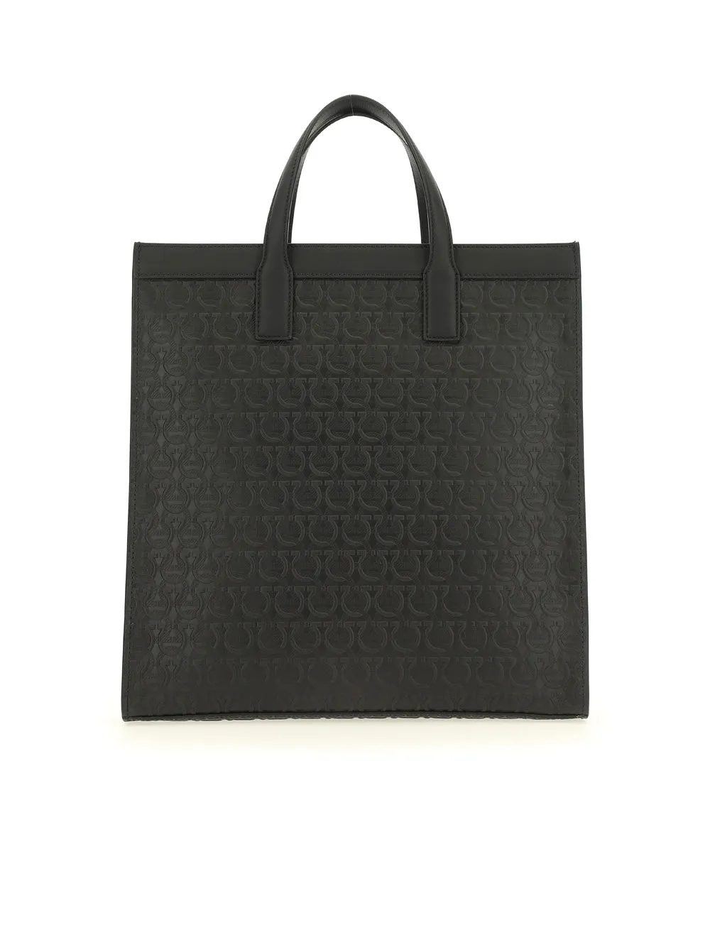 Salvatore Ferragamo Gancini Embossed Tote Bag