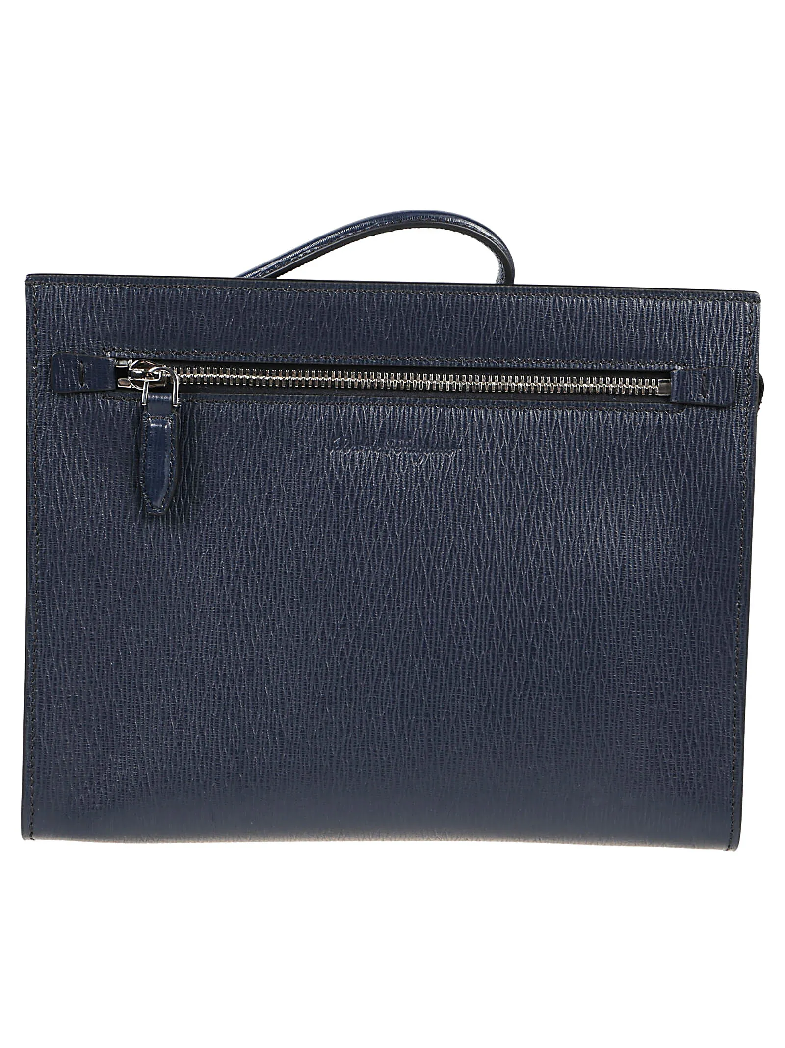 Salvatore Ferragamo Logo Debossed Clutch Bag
