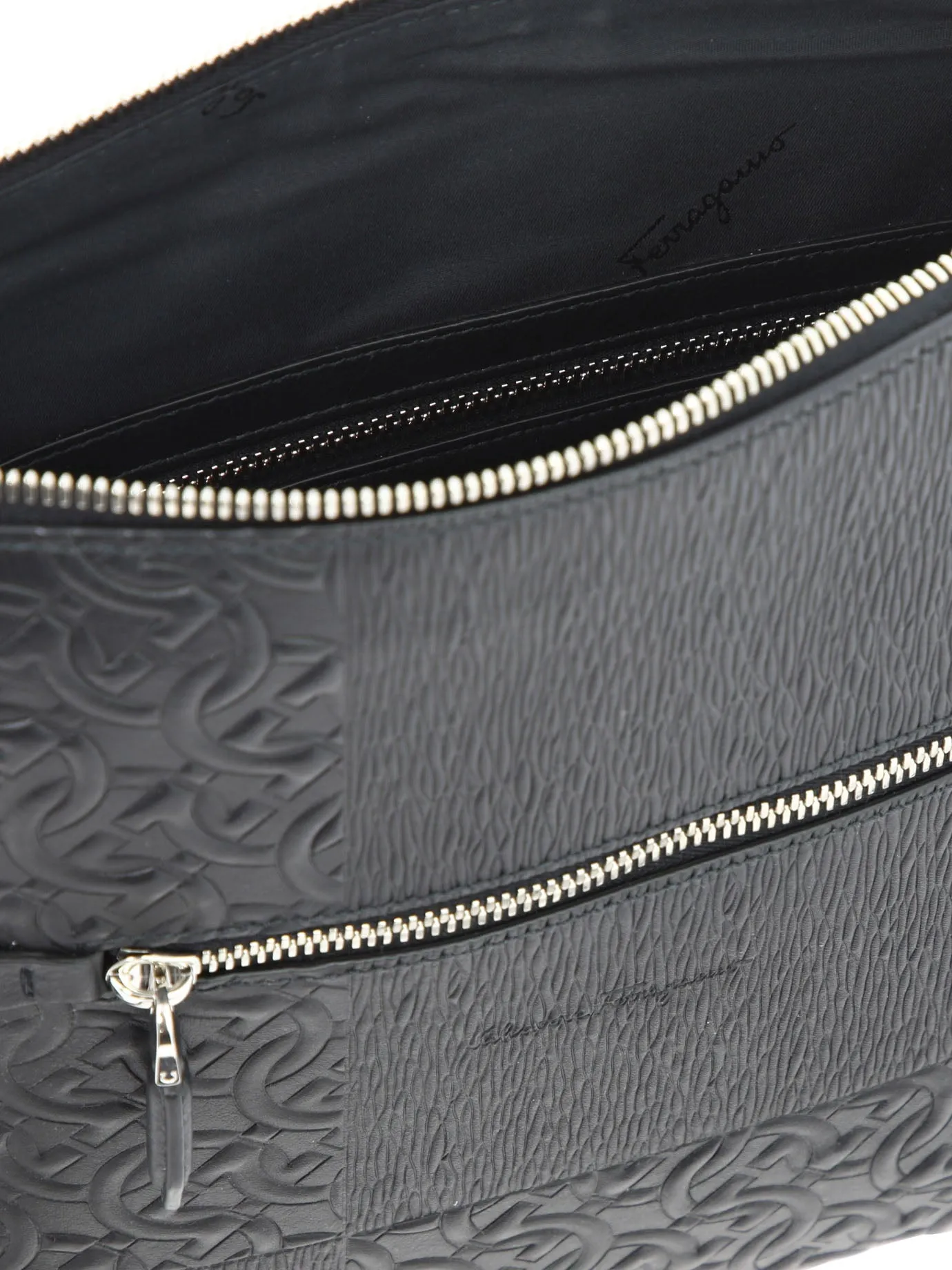Salvatore Ferragamo Logo Embossed Shoulder Bag