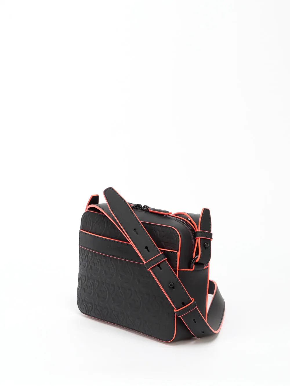 Salvatore Ferragamo Logo Embossed Zipped Crossbody Bag