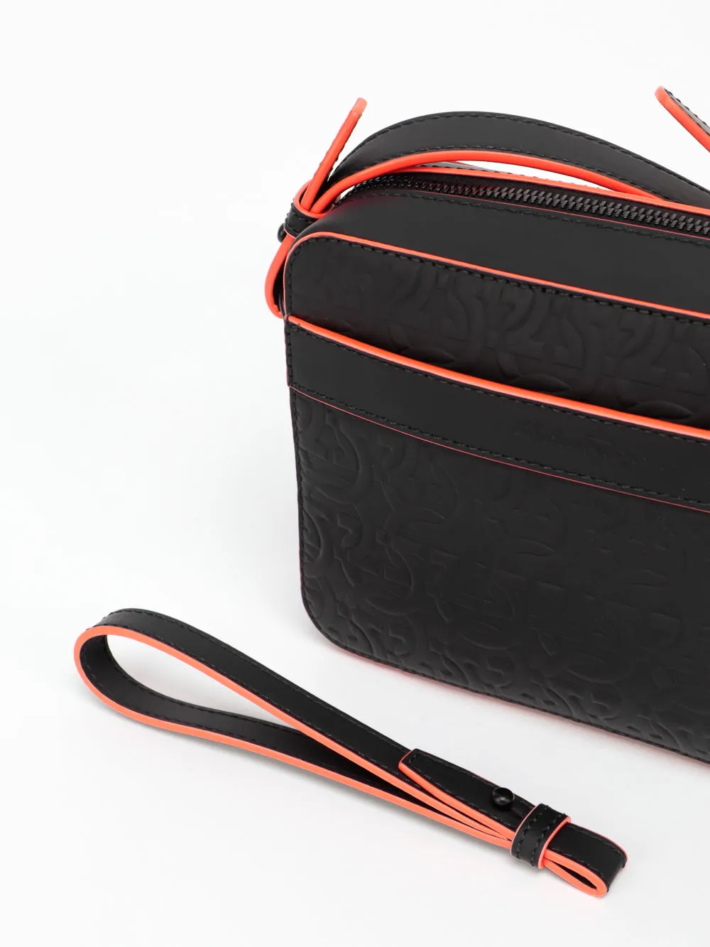 Salvatore Ferragamo Logo Embossed Zipped Crossbody Bag
