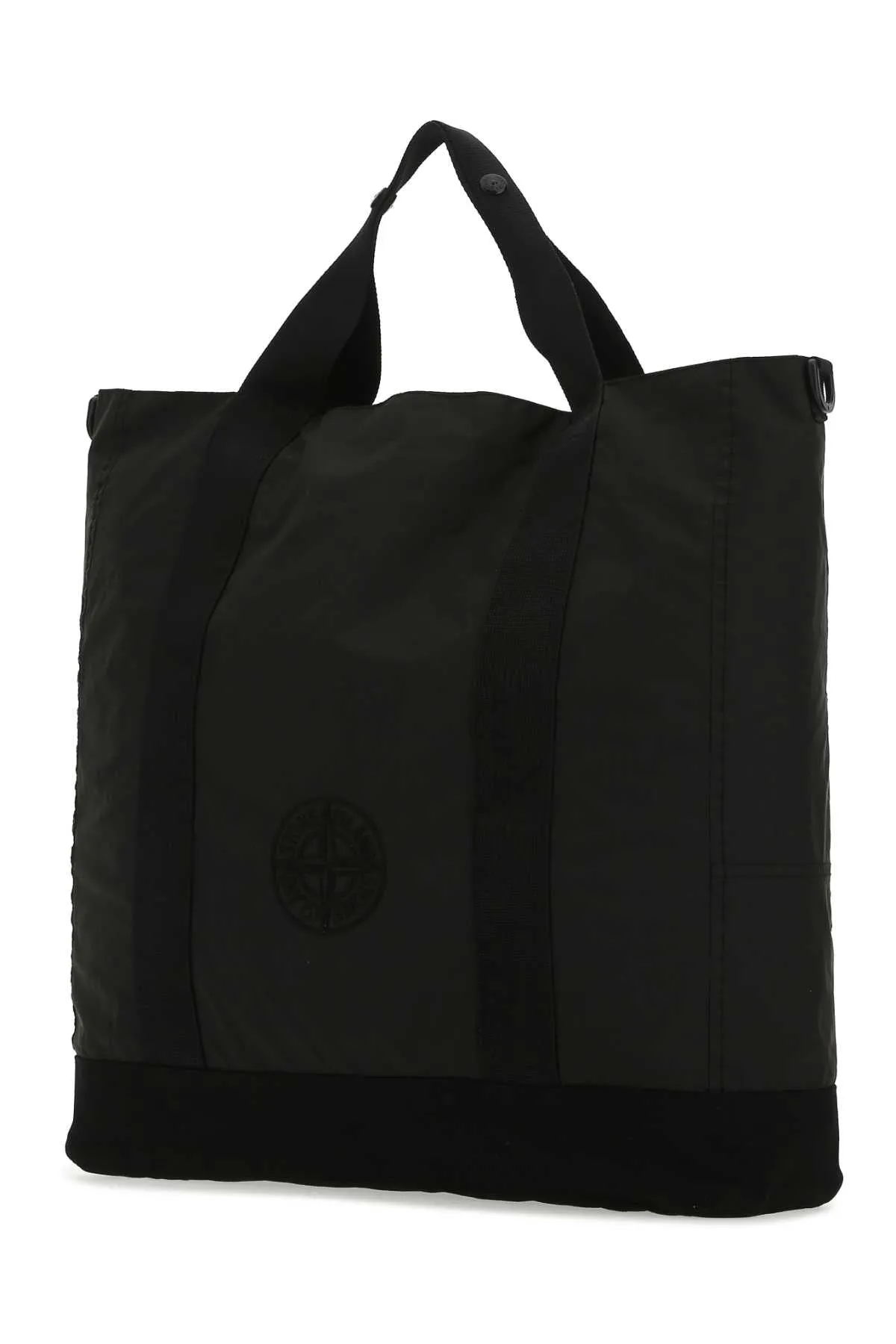Stone Island Compass Embroidered Zipped Tote Bag