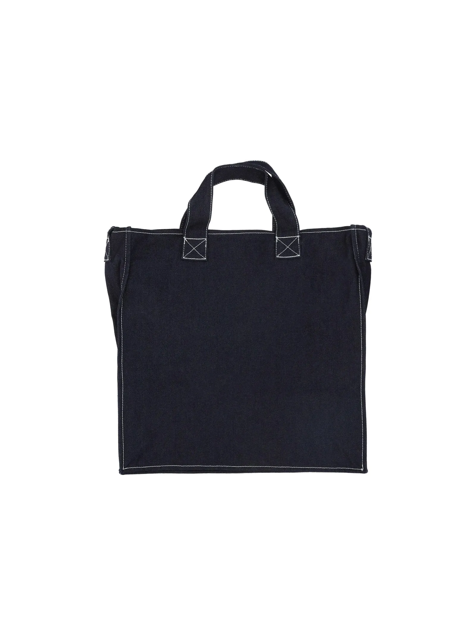 Sunnei Logo Printed Denim Tote Bag