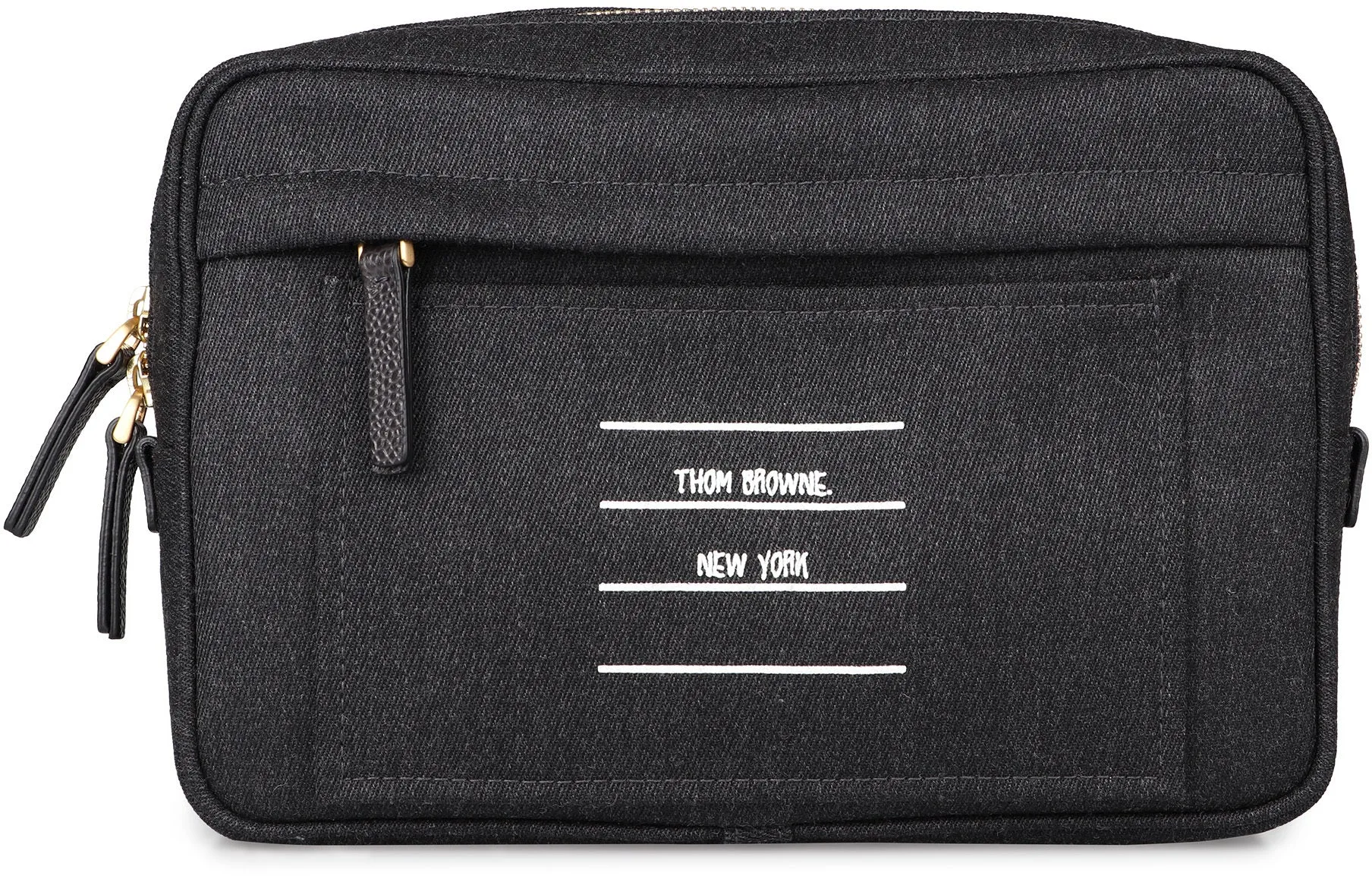 Thom Browne Logo Printed Zipped Belt Bag