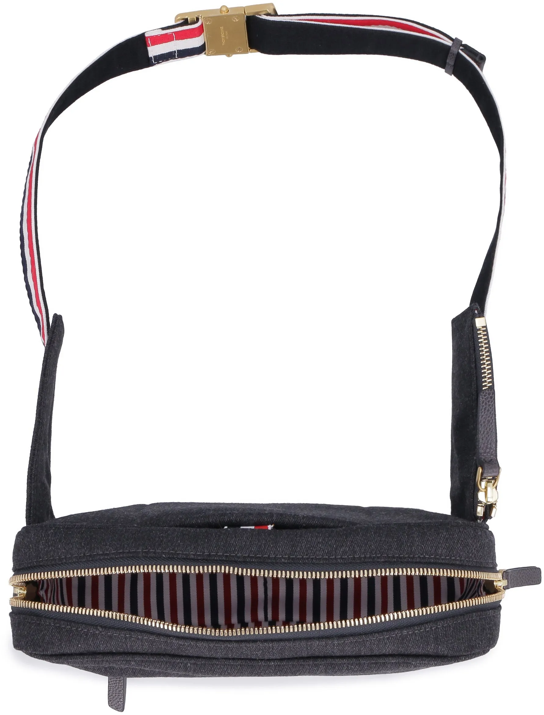 Thom Browne Logo Printed Zipped Belt Bag