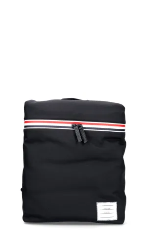 Thom Browne Stripe Detail Zipped Backpack