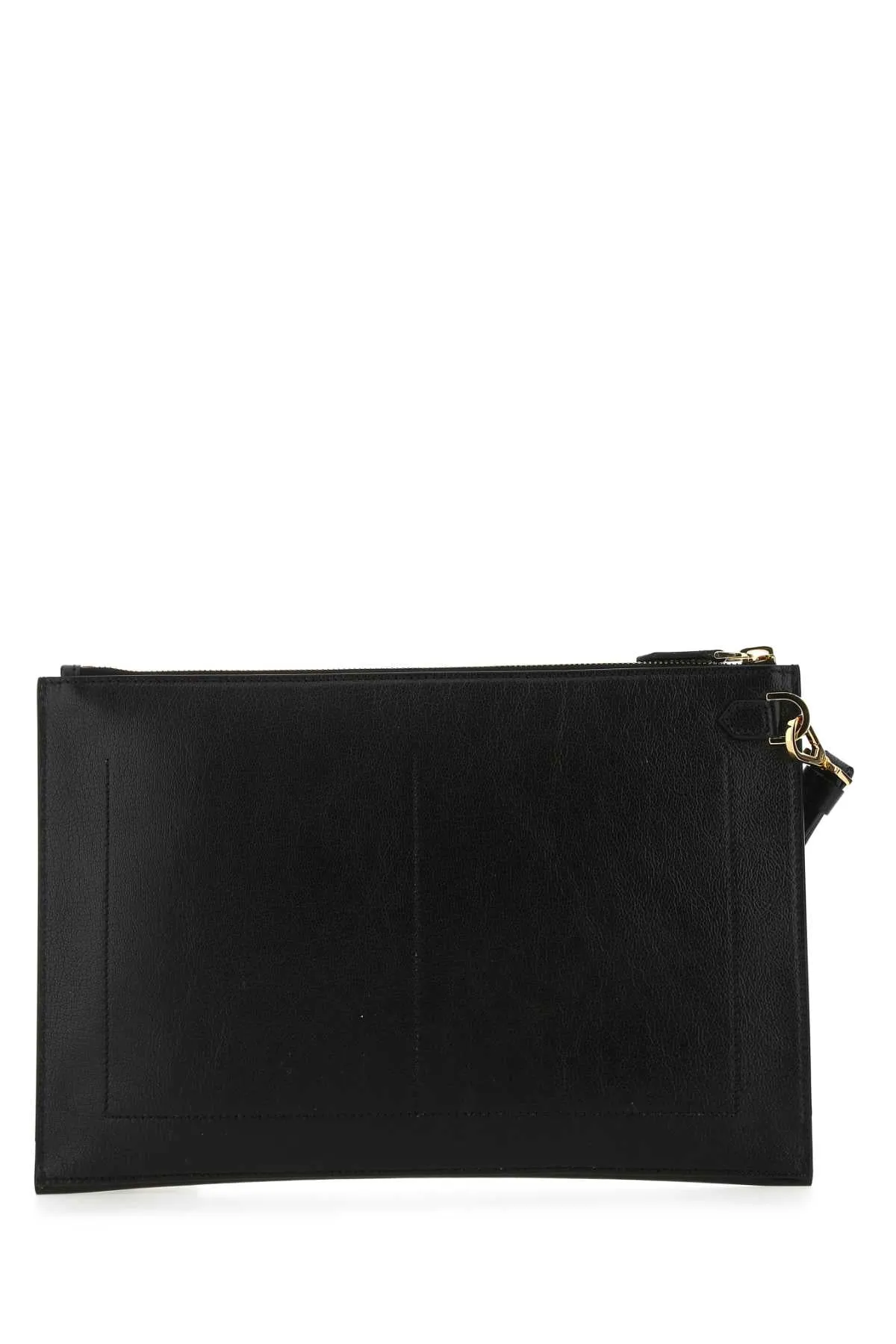 Tom Ford Logo Detailed Zipped Clutch Bag