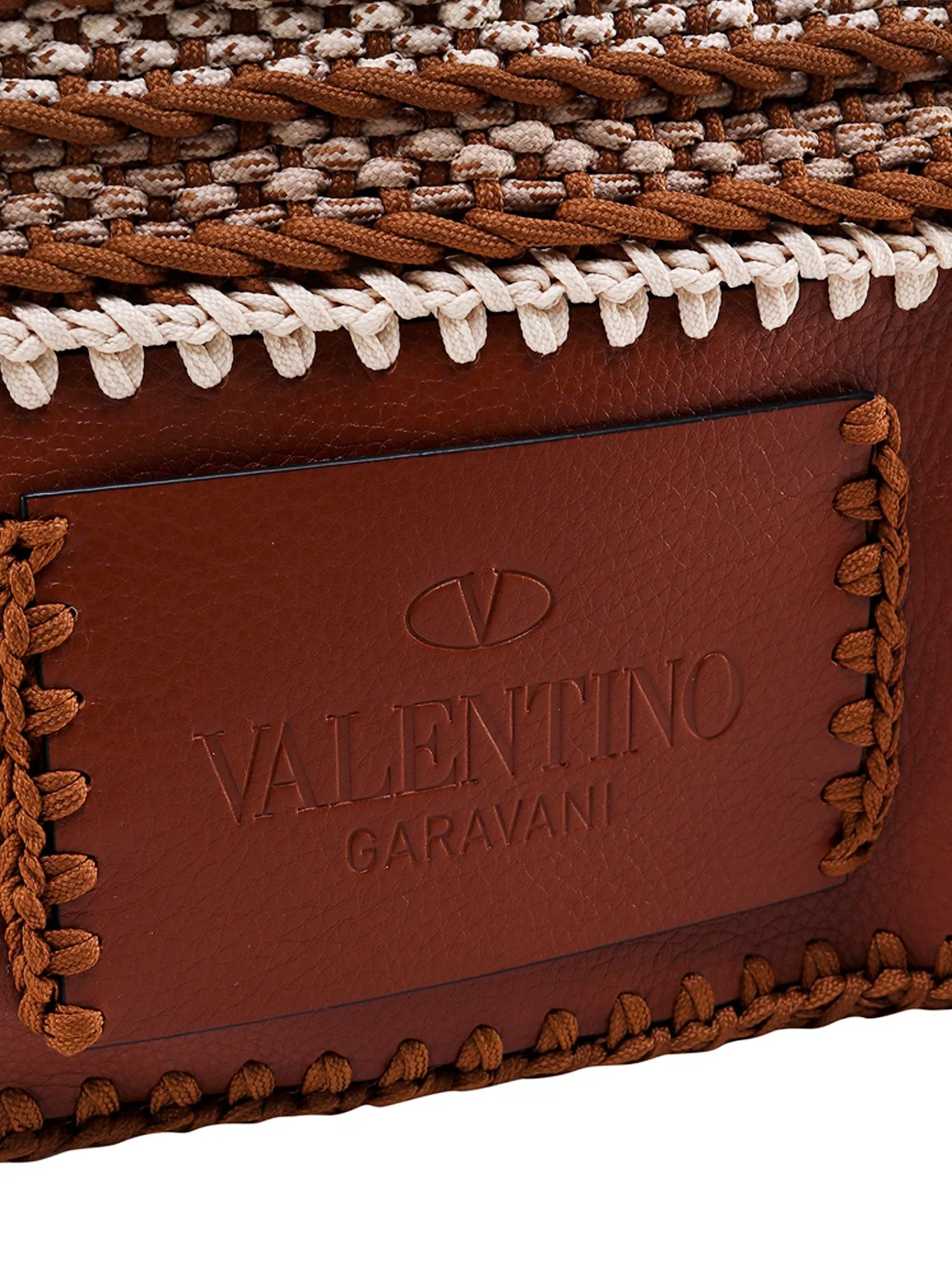 Valentino Garavani Rockstud Crochet Tote Bag