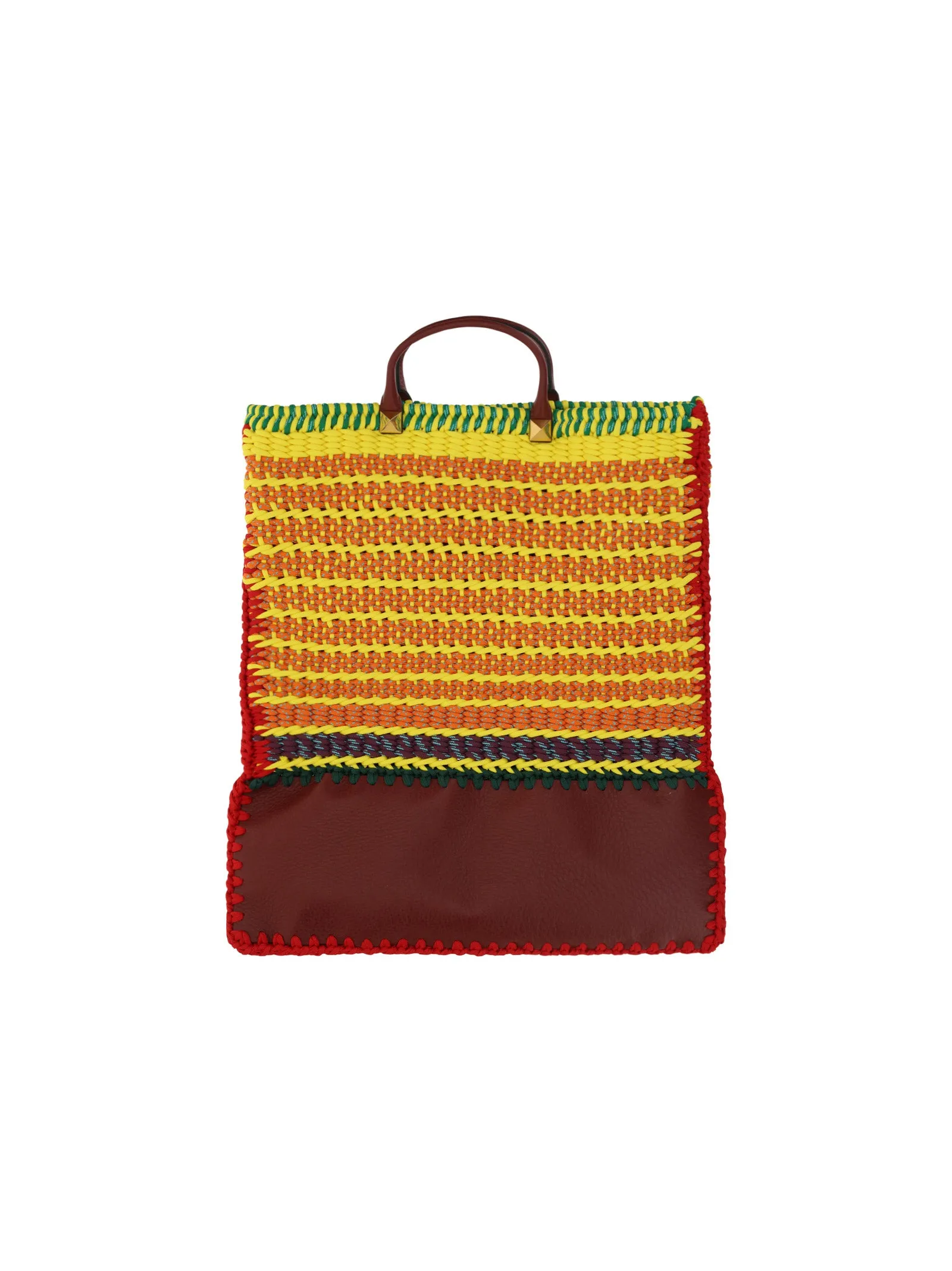 Valentino Garavani Rockstud Crochet Tote Bag