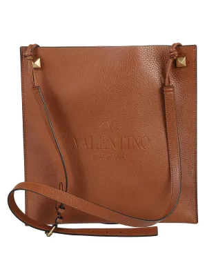 Valentino Garavani Rockstud Flat Messenger Bag