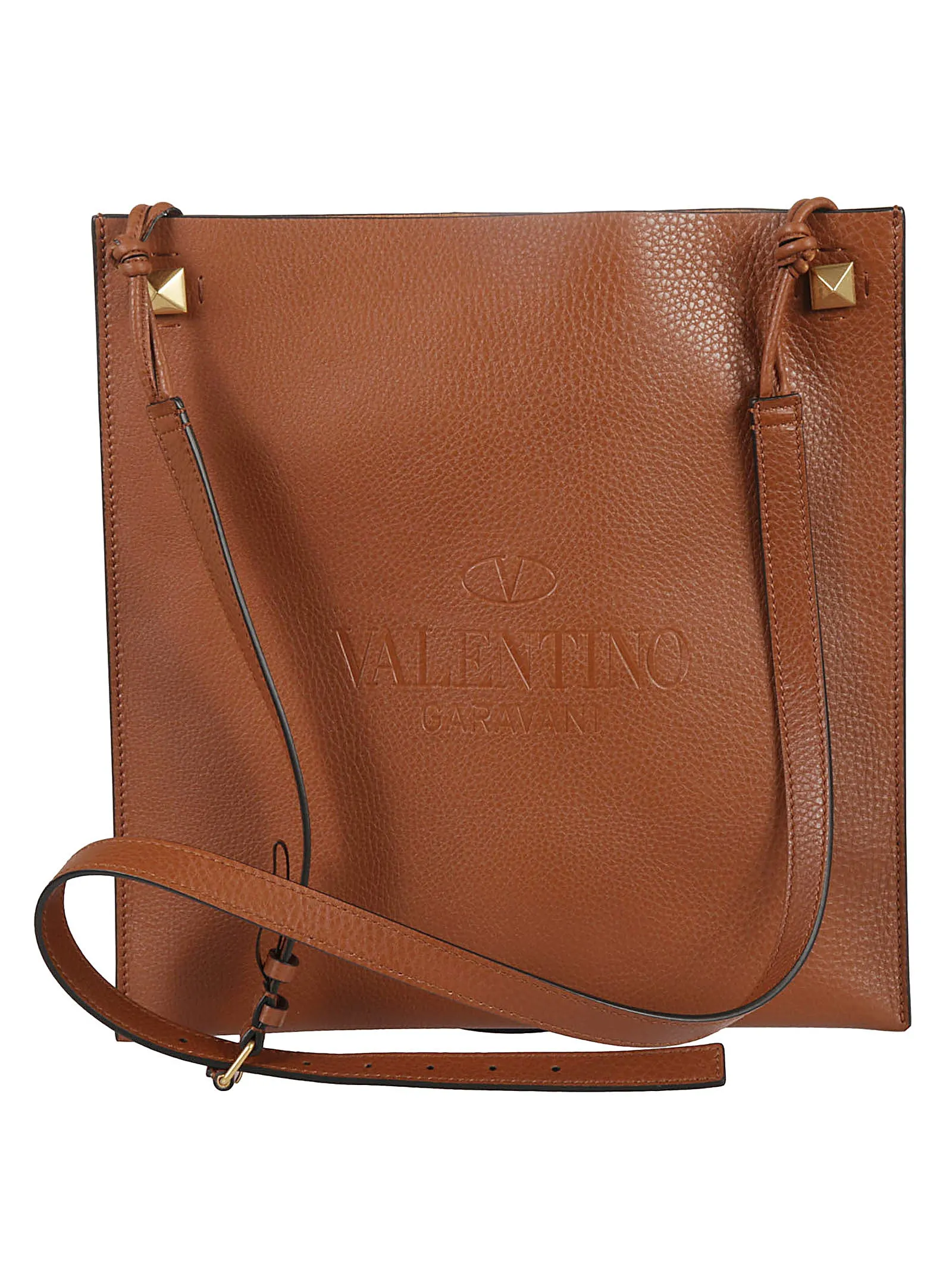 Valentino Garavani Rockstud Flat Messenger Bag