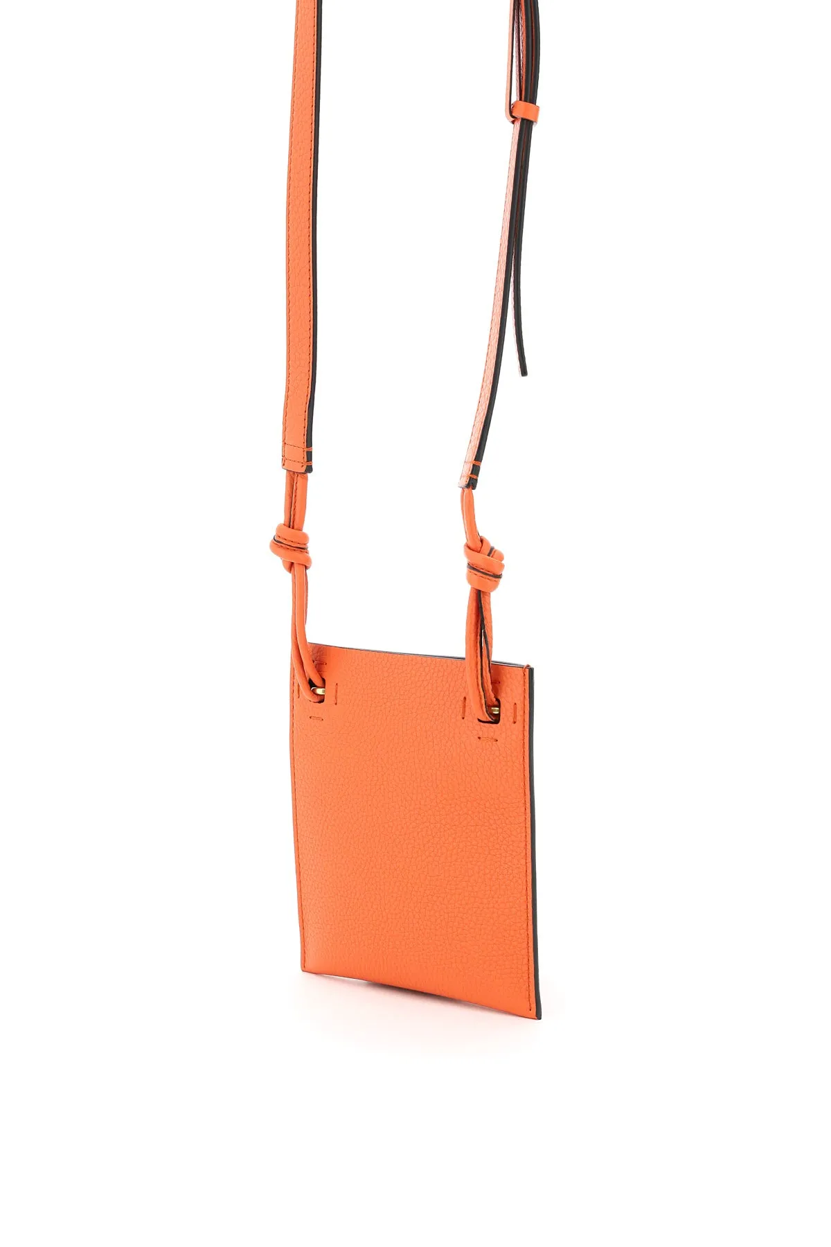 Valentino Garavani Rockstud Logo Embossed Messenger Bag
