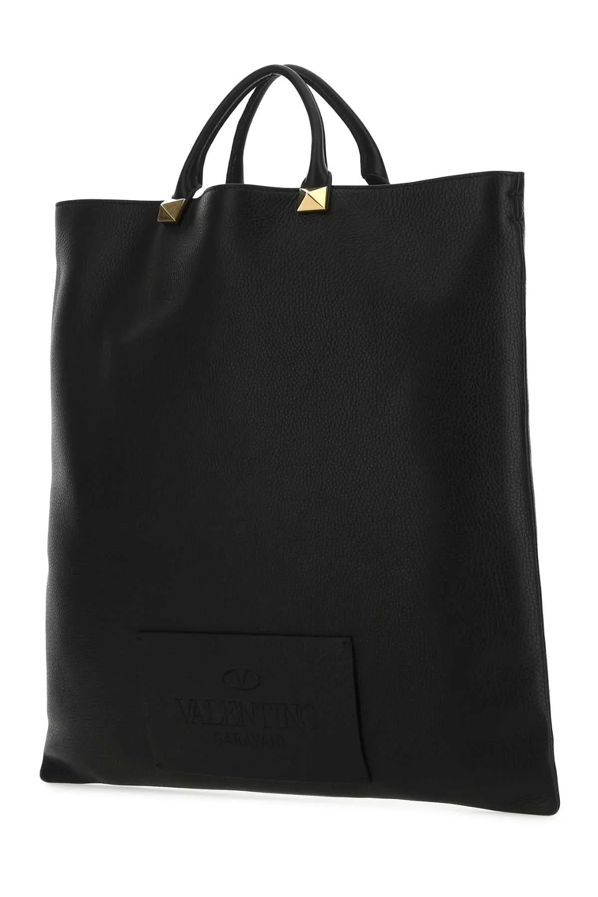 Valentino Garavani Rockstud Logo Patch Tote Bag