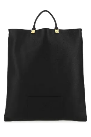 Valentino Garavani Rockstud Logo Patch Tote Bag