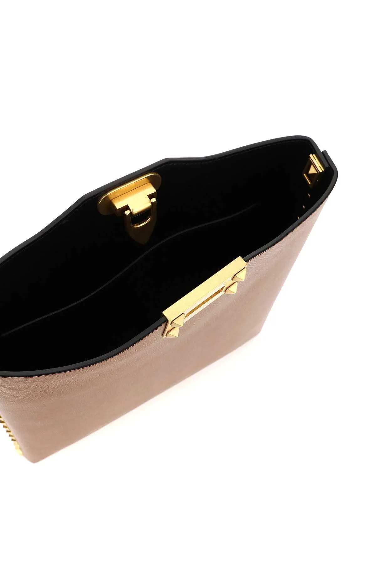 Valentino Garavani Rockstud Logo Print Messenger Bag