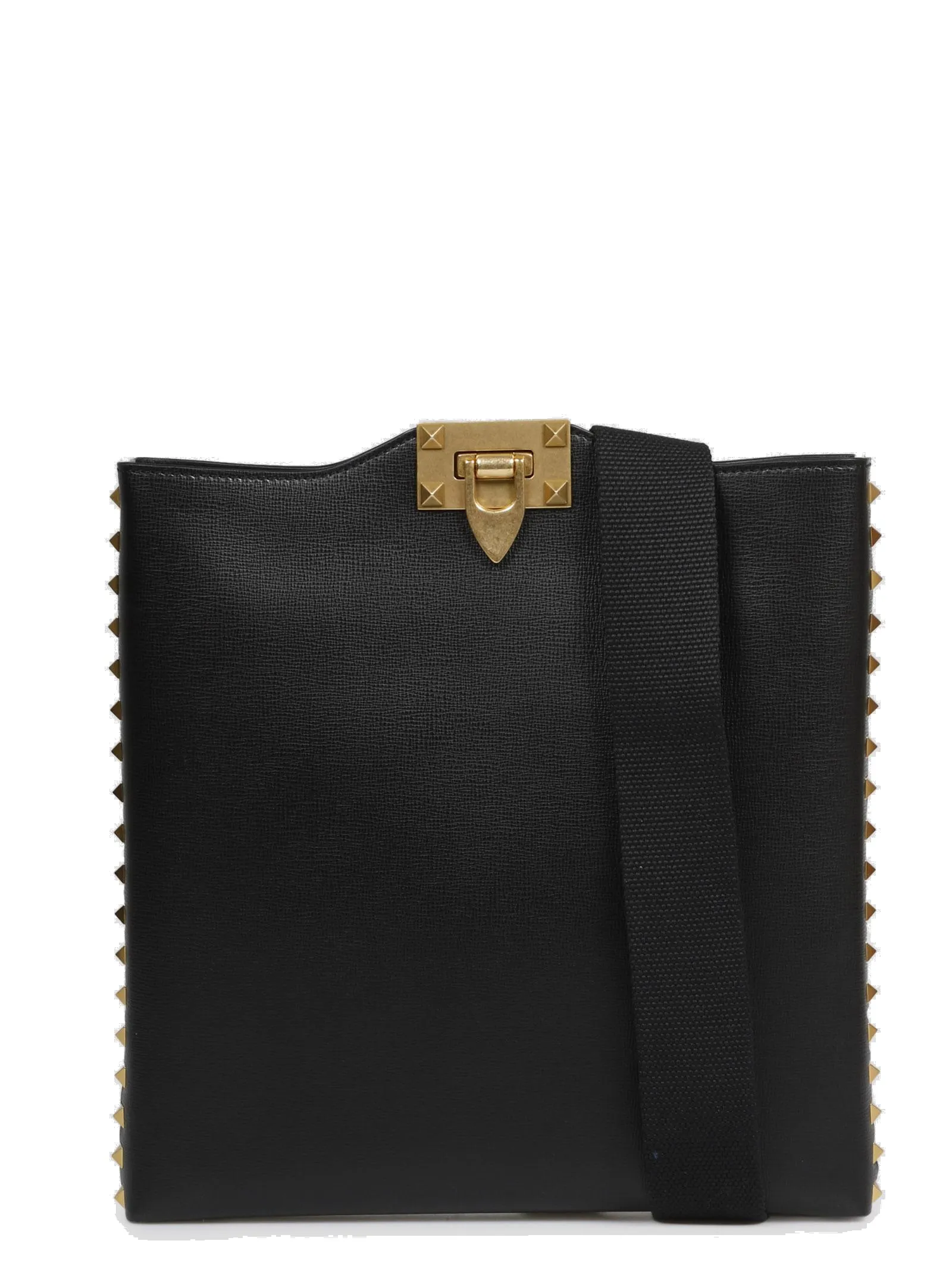 Valentino Garavani Rockstud Logo Print Messenger Bag