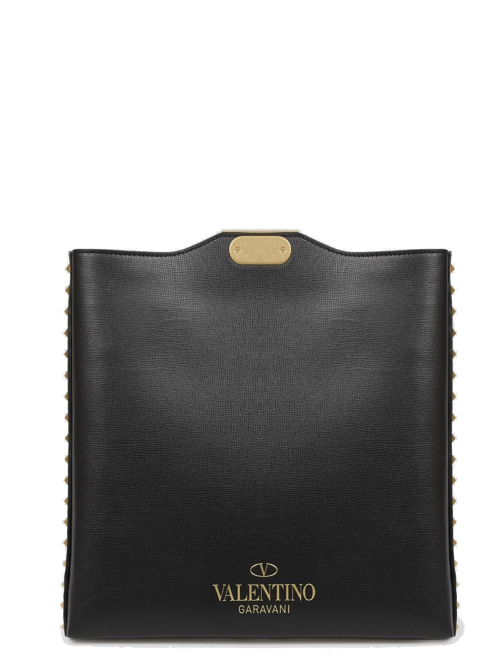 Valentino Garavani Rockstud Logo Print Messenger Bag