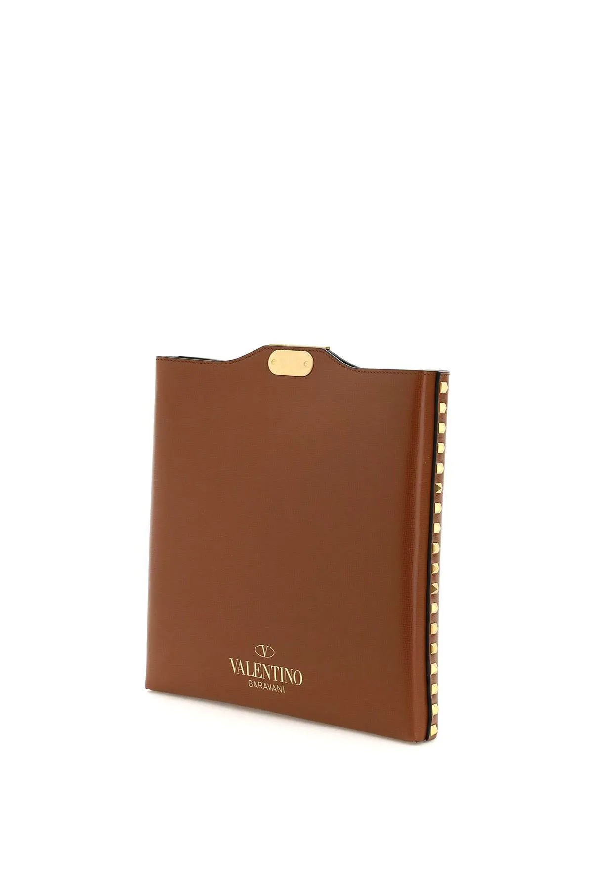 Valentino Garavani Rockstud Logo Print Messenger Bag