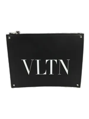 Valentino Garavani Rockstud VLTN Printed Zipped Clutch Bag