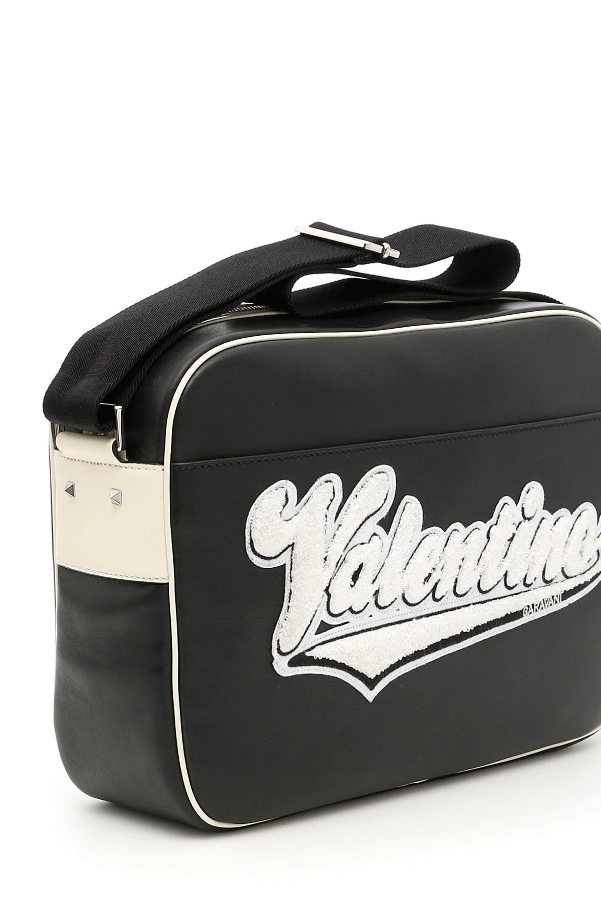 Valentino Logo Applique Messenger Bag
