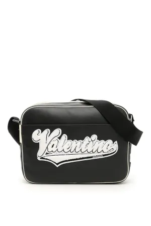 Valentino Logo Applique Messenger Bag