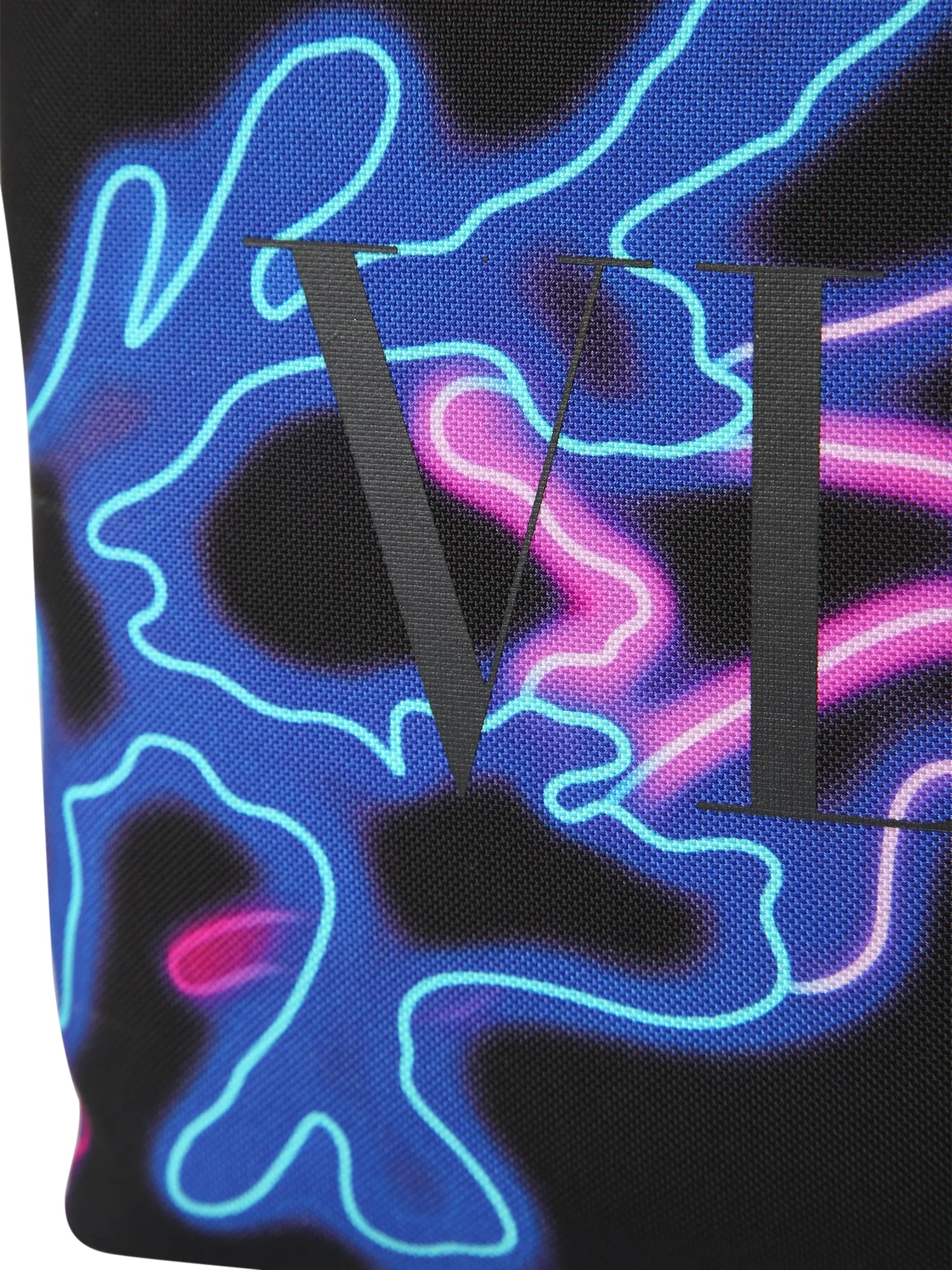 Valentino Neo Camouflage Printed Zipped Clutch Bag