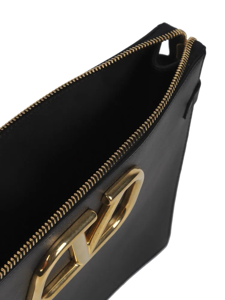 Valentino VLogo Signature Zipped Clutch Bag
