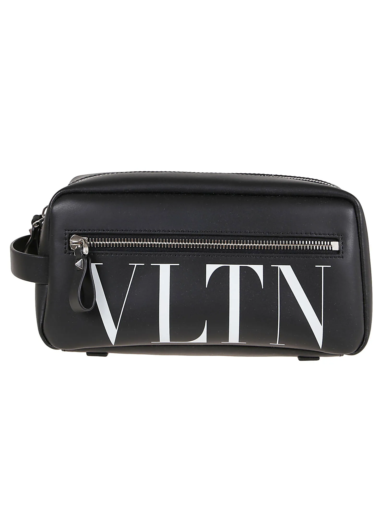 Valentino VLTN Logo Printed Zip-Up Wash Bag