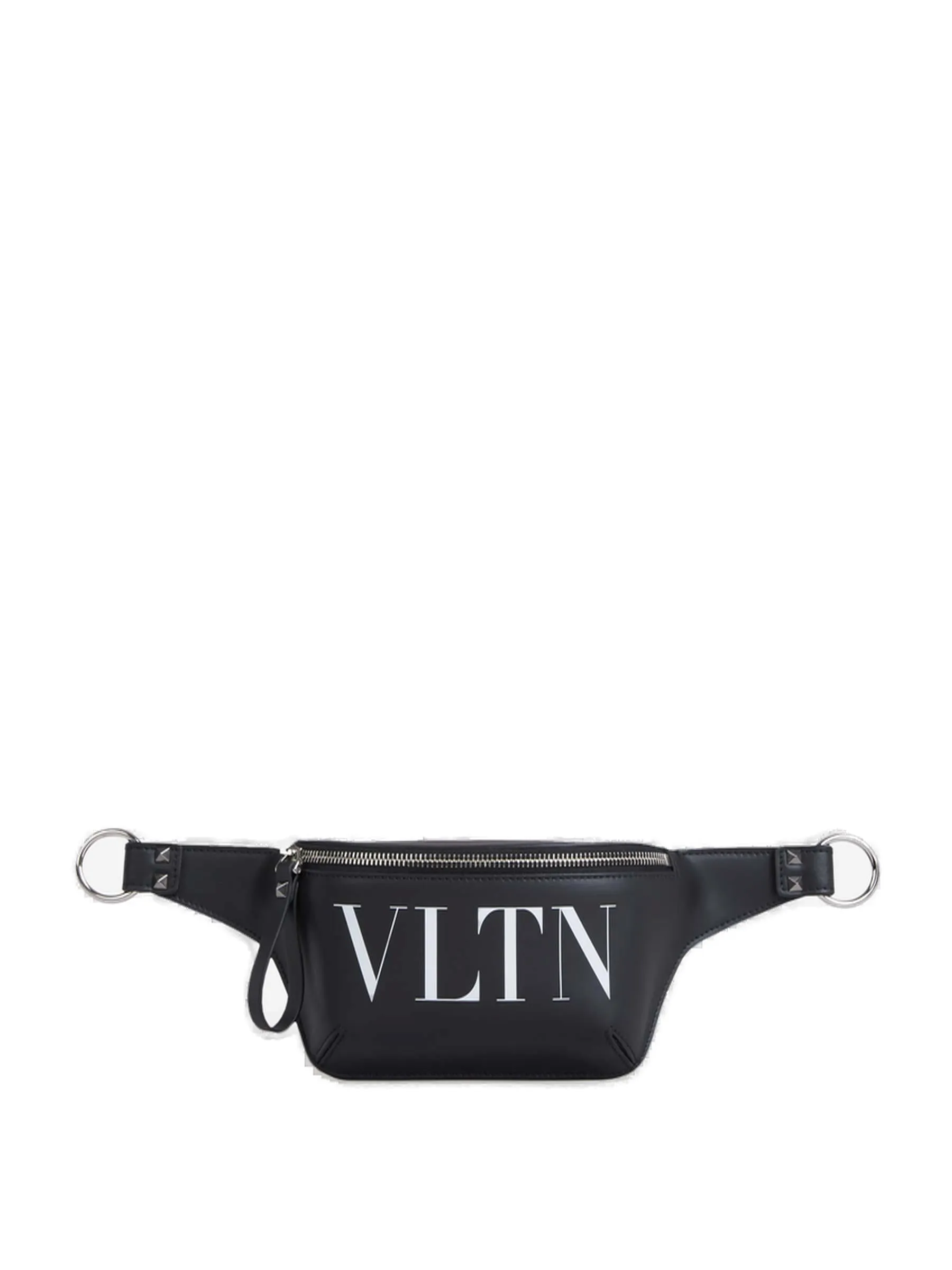 Valentino VLTN Logo Printed Zipped Belt Bag