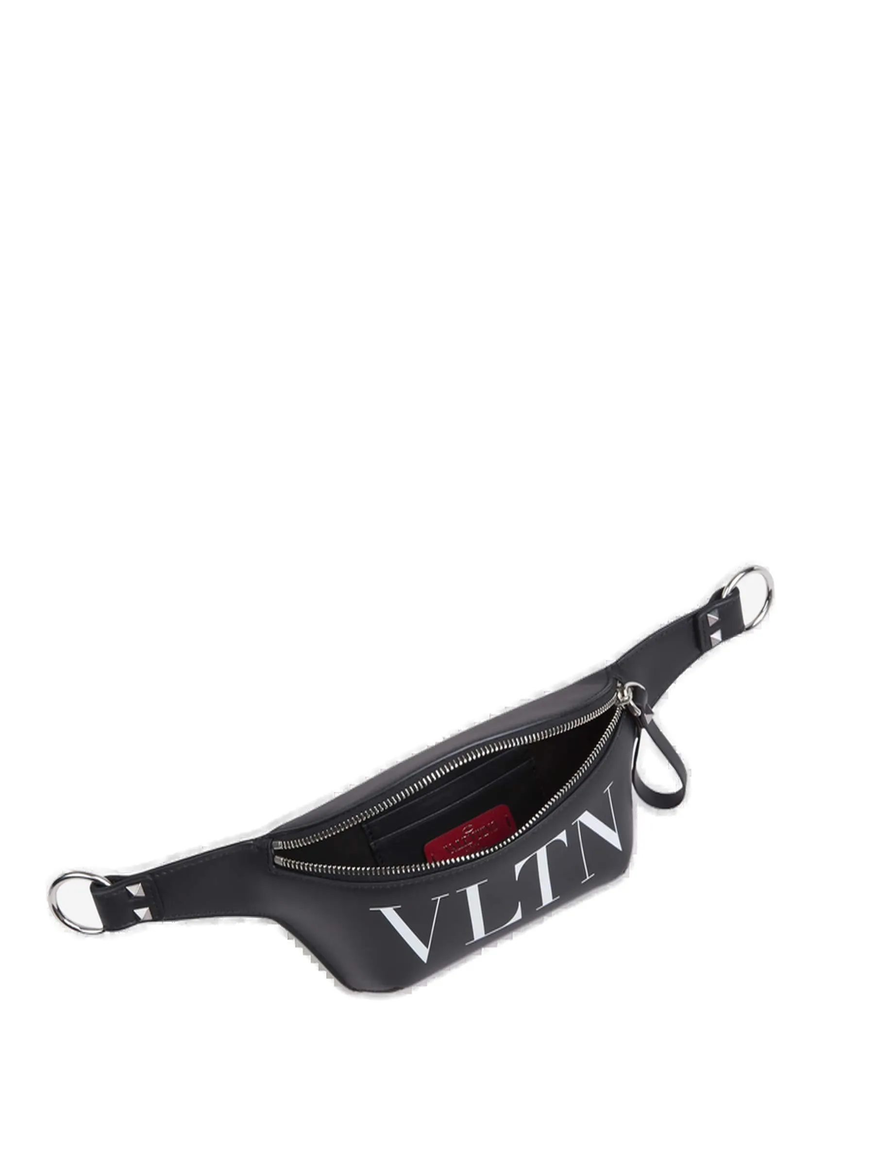 Valentino VLTN Logo Printed Zipped Belt Bag