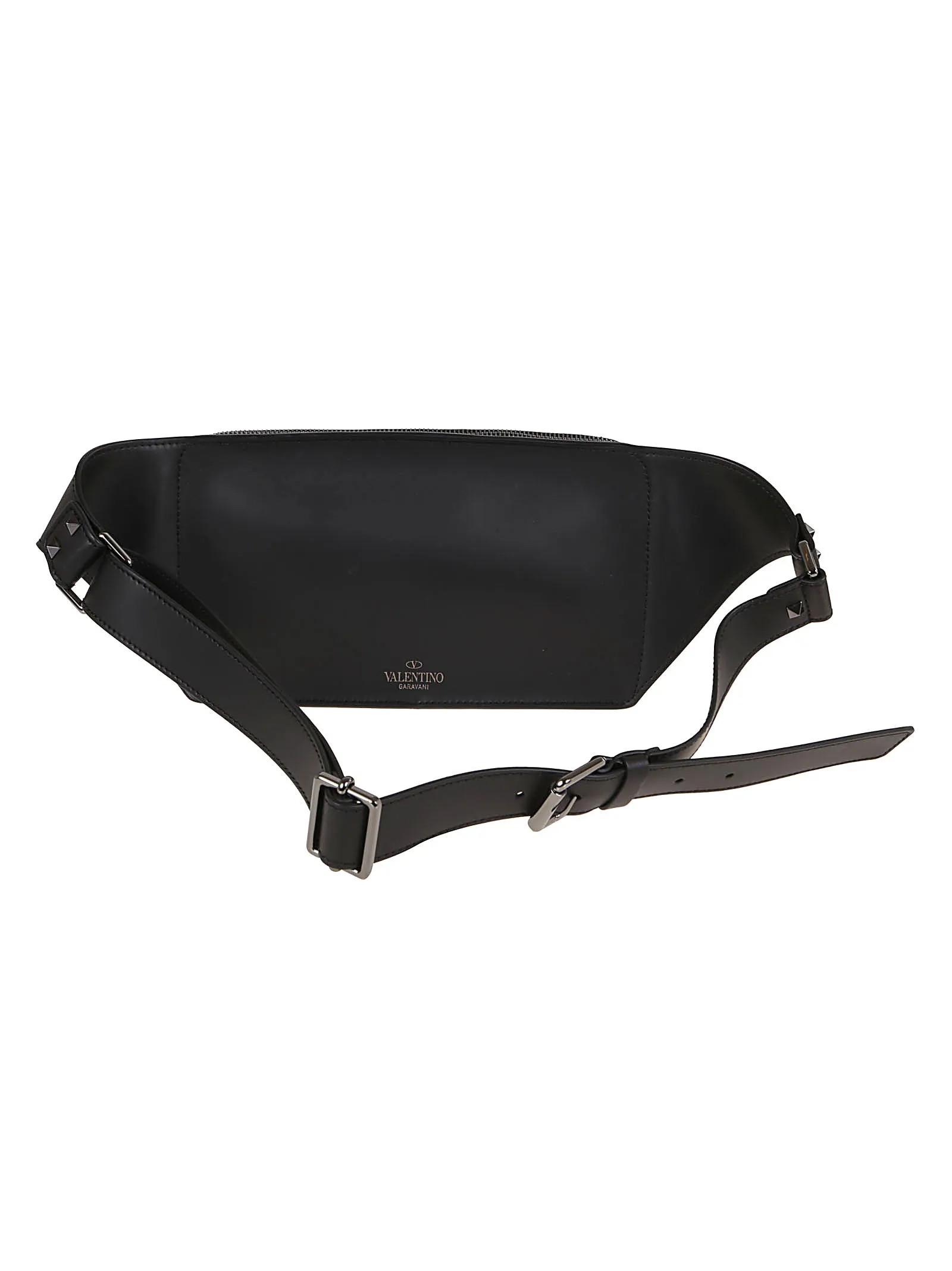 Valentino VLTN Logo Printed Zipped Belt Bag