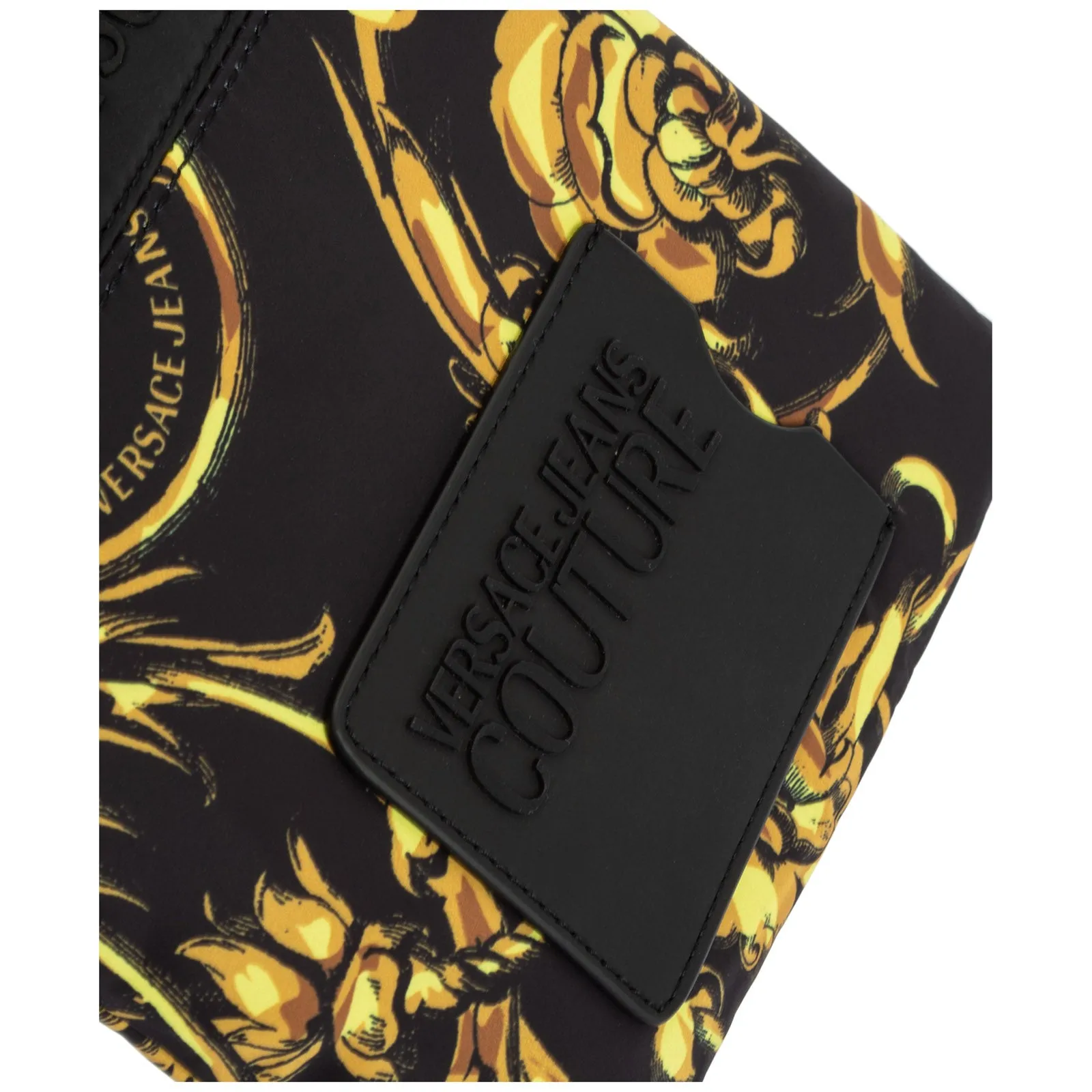 Versace Jeans Couture Logo Embossed Zipped Messenger Bag