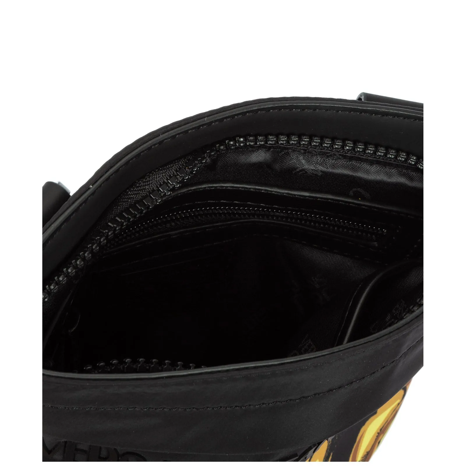 Versace Jeans Couture Logo Embossed Zipped Messenger Bag