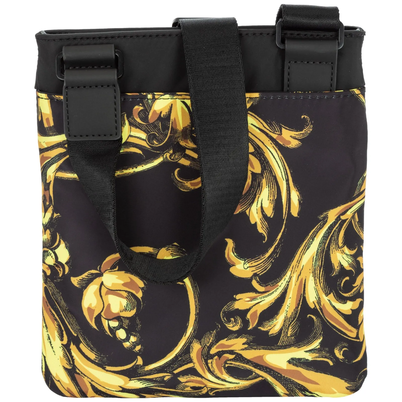 Versace Jeans Couture Logo Embossed Zipped Messenger Bag
