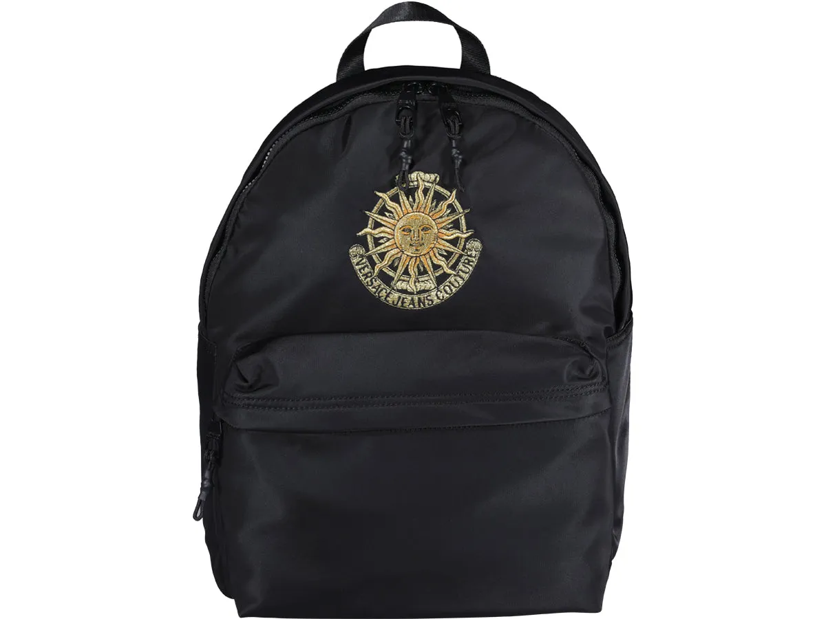 Versace Jeans Couture Logo Embroidered Zipped Backpack