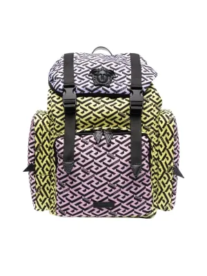 Versace La Greca Printed Backpack