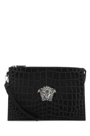 Versace Medusa Embossed Clutch Bag